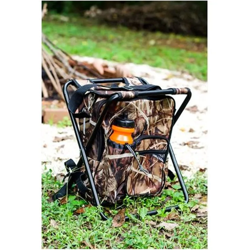 Camp Stool Backpack Cooler -Ca